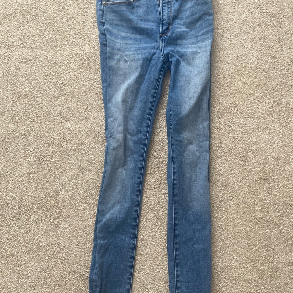 Abercrombie & Fitch Blue Skinny Jeans with Stretch